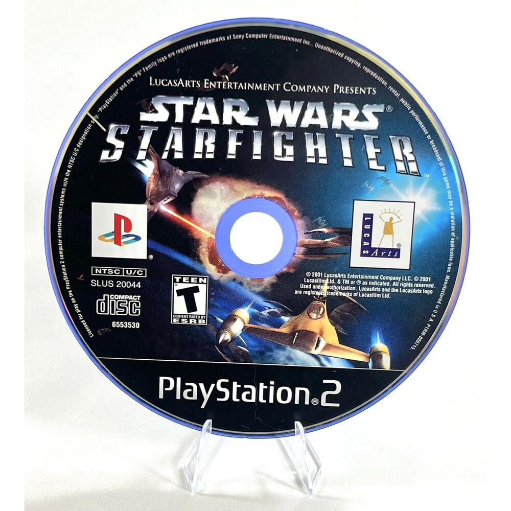 Star Wars Starfighter PS2 PlayStation 2 2001 Disc Only Tested